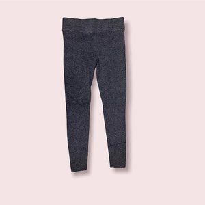 Massimo Ribbed Grey Leggings Size Medium